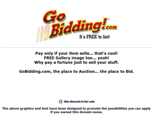 Tablet Screenshot of gobidding.com